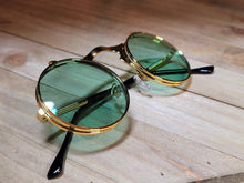 Load image into Gallery viewer, Steampunk Goggles Glasses Round Sunglasses Emo Retro Vintage Flip Up