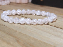 Load image into Gallery viewer, Natural Handmade Crystal bracelet Cracked Quartz Beaded 8mm bracelet