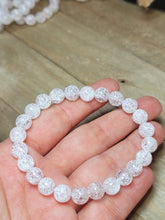 Load image into Gallery viewer, Natural Handmade Crystal bracelet Cracked Quartz Beaded 8mm bracelet