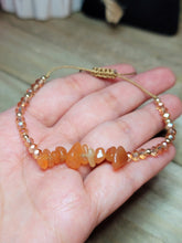 Load image into Gallery viewer, 4mm Carnelian Beaded Bracelet - Adjustable Size, Unisex