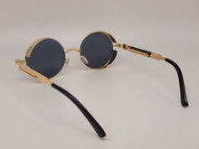 Load image into Gallery viewer, Steampunk Goggles Glasses Round Sunglasses Emo Retro Vintage