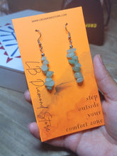 Load image into Gallery viewer, Cute Silver tone Crystal Earrings Handmade Reiki & Chakra Gifts