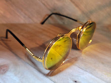 Load image into Gallery viewer, Steampunk Goggles Glasses Round Sunglasses Emo Retro Vintage Flip Up