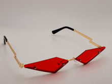 Load image into Gallery viewer, Triangle Wing Edge Rimless Slim Cat-Eye Sunglasses Trendy sunglasses Vintage Sunglasses Retro Punk