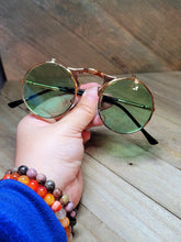 Load image into Gallery viewer, Steampunk Goggles Glasses Round Sunglasses Emo Retro Vintage Flip Up