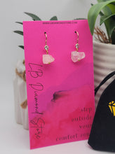 Load image into Gallery viewer, Handmade Clear Quartz Quartz Natural Drop Earrings , Stone Earrings
