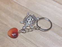 Load image into Gallery viewer, Carnelian Natural Healing Stone Keychain For Protection