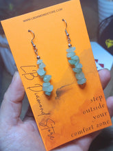 Load image into Gallery viewer, Cute Silver tone Crystal Earrings Handmade Reiki & Chakra Gifts