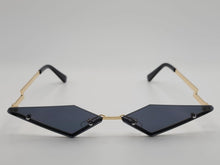Load image into Gallery viewer, Triangle Wing Edge Rimless Slim Cat-Eye Sunglasses Trendy sunglasses Vintage Sunglasses Retro Punk