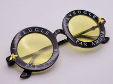 Load image into Gallery viewer, L’Aveugle Par Amour Round Bee Vintage Sunglasses | Trendy Sunglasses