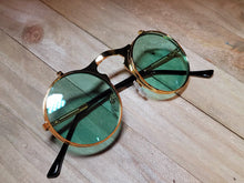 Load image into Gallery viewer, Steampunk Goggles Glasses Round Sunglasses Emo Retro Vintage Flip Up