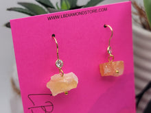 Load image into Gallery viewer, Handmade Citrine Natural Drop Earrings , Stone Earrings