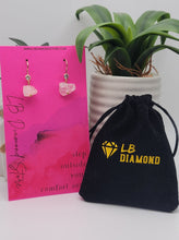 Load image into Gallery viewer, Handmade Clear Quartz Quartz Natural Drop Earrings , Stone Earrings