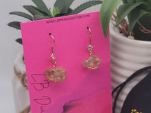 Load image into Gallery viewer, Handmade Smoky Quartz Natural Drop Earrings , Stone Earrings