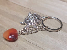 Load image into Gallery viewer, Carnelian Natural Healing Stone Keychain For Protection