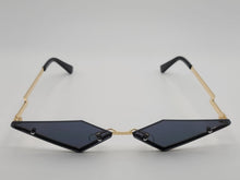 Load image into Gallery viewer, Triangle Wing Edge Rimless Slim Cat-Eye Sunglasses Trendy sunglasses Vintage Sunglasses Retro Punk