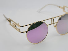 Load image into Gallery viewer, Steampunk Goggles Glasses Round Sunglasses Emo Retro Vintage