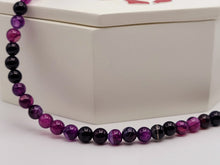 Load image into Gallery viewer, Amethyst Choker Necklace Silver tone Gorgeous Choker 4mm Beads