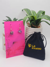 Load image into Gallery viewer, Handmade Amethyst Natural Drop Earrings , Stone Earrings