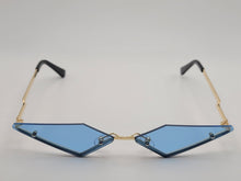 Load image into Gallery viewer, Triangle Wing Edge Rimless Slim Cat-Eye Sunglasses Trendy sunglasses Vintage Sunglasses Retro Punk