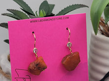 Load image into Gallery viewer, Handmade Carnelian Natural Drop Earrings , Stone Earrings