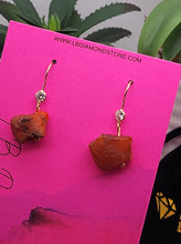 Load image into Gallery viewer, Handmade Carnelian Natural Drop Earrings , Stone Earrings