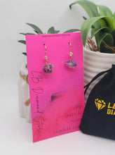 Load image into Gallery viewer, Handmade Amethyst Natural Drop Earrings , Stone Earrings
