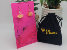 Load image into Gallery viewer, Handmade Citrine Natural Drop Earrings , Stone Earrings