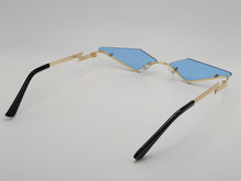 Load image into Gallery viewer, Triangle Wing Edge Rimless Slim Cat-Eye Sunglasses Trendy sunglasses Vintage Sunglasses Retro Punk