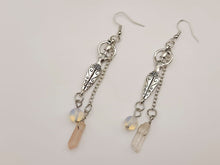 Load image into Gallery viewer, Handmade Woman Body Natural Drop Earrings , Clear Quartz