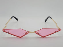 Load image into Gallery viewer, Triangle Wing Edge Rimless Slim Cat-Eye Sunglasses Trendy sunglasses Vintage Sunglasses Retro Punk
