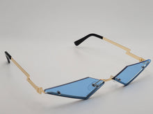 Load image into Gallery viewer, Triangle Wing Edge Rimless Slim Cat-Eye Sunglasses Trendy sunglasses Vintage Sunglasses Retro Punk