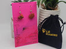 Load image into Gallery viewer, Handmade Carnelian Natural Drop Earrings , Stone Earrings