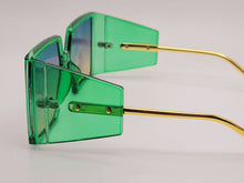 Load image into Gallery viewer, Oversized Big Rectangle Unisex Luxury Sunglasses Vintage Punk Oversized