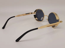 Load image into Gallery viewer, Steampunk Goggles Glasses Round Sunglasses Emo Retro Vintage