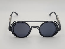 Load image into Gallery viewer, Steampunk Goggles Glasses Round Sunglasses Emo Retro Vintage