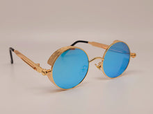 Load image into Gallery viewer, Steampunk Goggles Glasses Round Sunglasses Emo Retro Vintage
