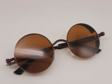 Load image into Gallery viewer, Steampunk Goggles Glasses Round Sunglasses Emo Retro Vintage