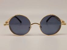 Load image into Gallery viewer, Steampunk Goggles Glasses Round Sunglasses Emo Retro Vintage