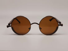 Load image into Gallery viewer, Steampunk Goggles Glasses Round Sunglasses Emo Retro Vintage