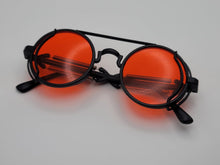 Load image into Gallery viewer, Steampunk Goggles Glasses Round Sunglasses Emo Retro Vintage