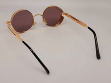 Load image into Gallery viewer, Steampunk Goggles Glasses Round Sunglasses Emo Retro Vintage