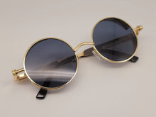 Load image into Gallery viewer, Steampunk Goggles Glasses Round Sunglasses Emo Retro Vintage