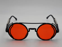 Load image into Gallery viewer, Steampunk Goggles Glasses Round Sunglasses Emo Retro Vintage