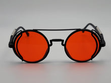 Load image into Gallery viewer, Steampunk Goggles Glasses Round Sunglasses Emo Retro Vintage