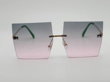 Load image into Gallery viewer, Multi Colored Big Rectangle Unisex Luxury Sunglasses Vintage Punk Oversized