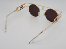 Load image into Gallery viewer, Steampunk Goggles Glasses Round Sunglasses Emo Retro Vintage