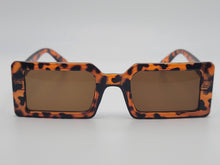 Load image into Gallery viewer, Fashion Brown Rectangle Unisex Luxury Sunglasses Vintage Punk