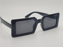 Load image into Gallery viewer, Fashion All Black Rectangle Unisex Luxury Sunglasses Vintage Punk