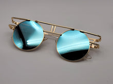 Load image into Gallery viewer, Steampunk Goggles Glasses Round Sunglasses Emo Retro Vintage
